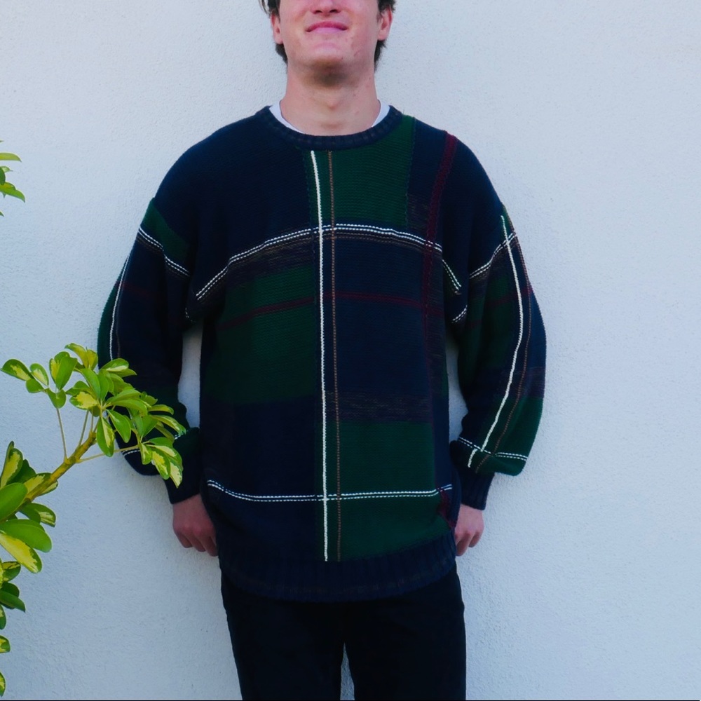 Vintage Embassy Row 100% Cotton Sweater Mens Large